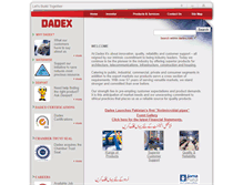 Tablet Screenshot of dadex.com